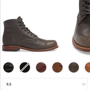 Wolverine 1,000 mile plain toe boot